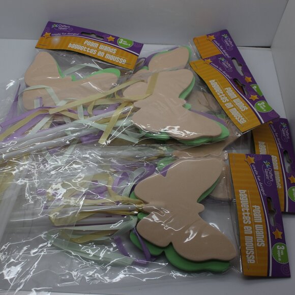 Crafters Square (Foam Wands Only) 5 Packs Of 3 Party Favors Create Fun Designs - Picture 2 of 8